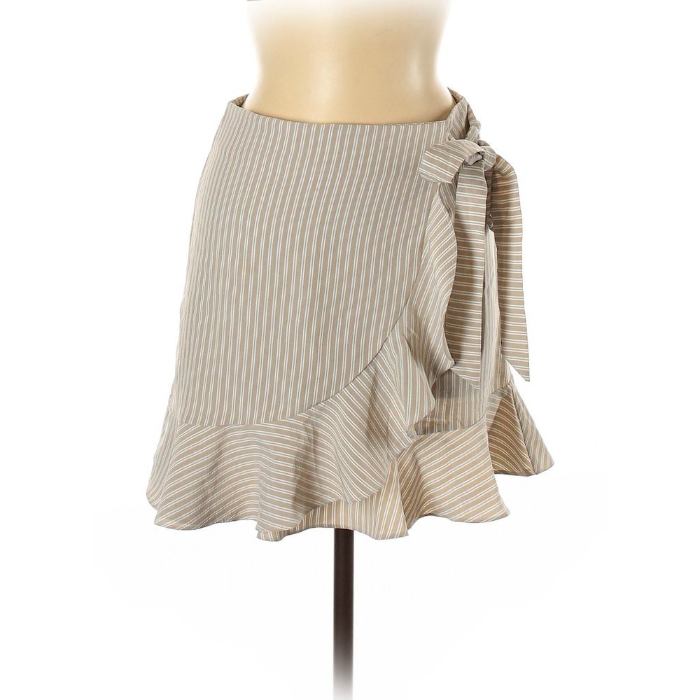 Striped Ruffle Skirt